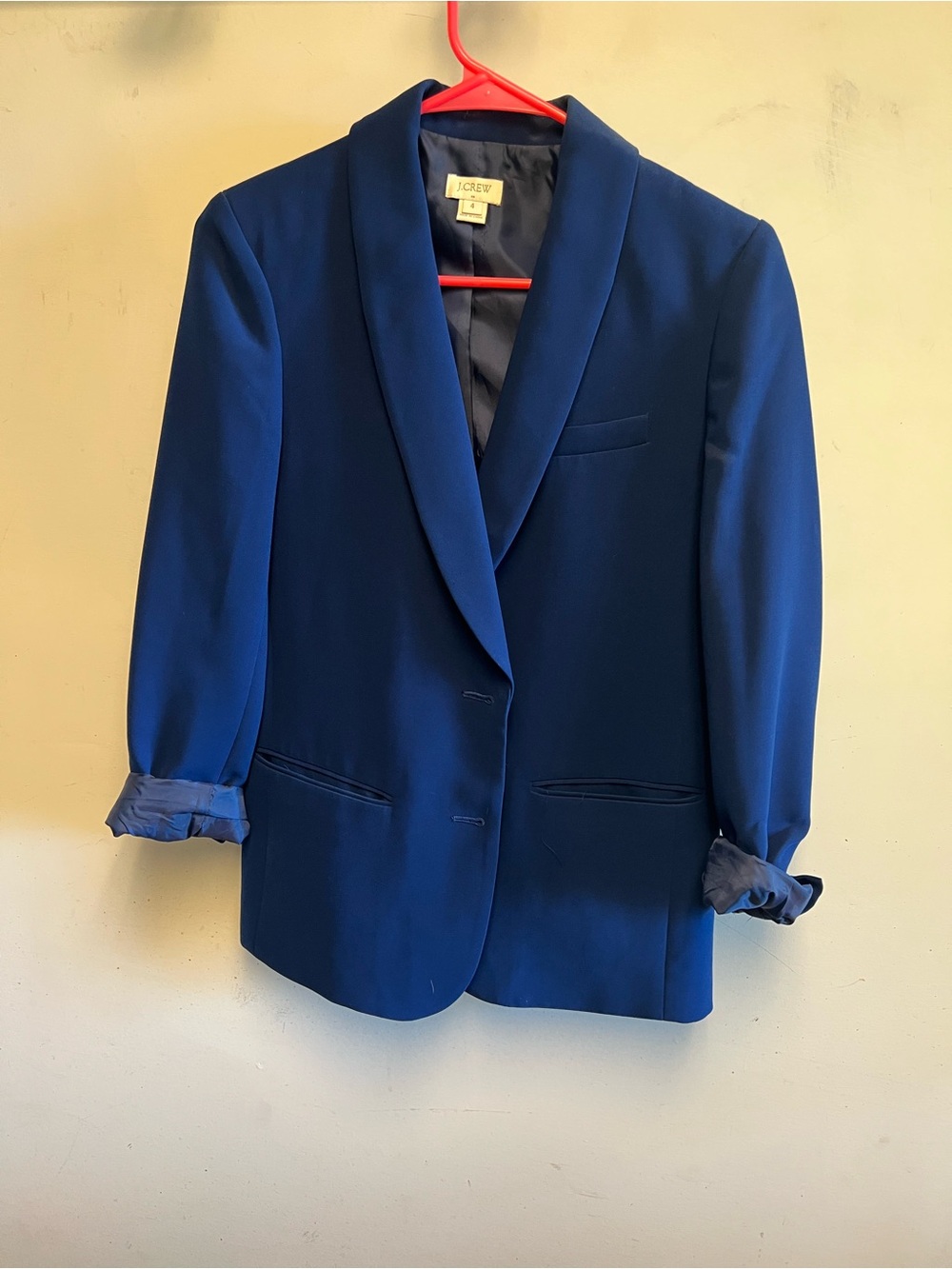 J. Crew Women's Shawl Collar Blazer in Royal Blue